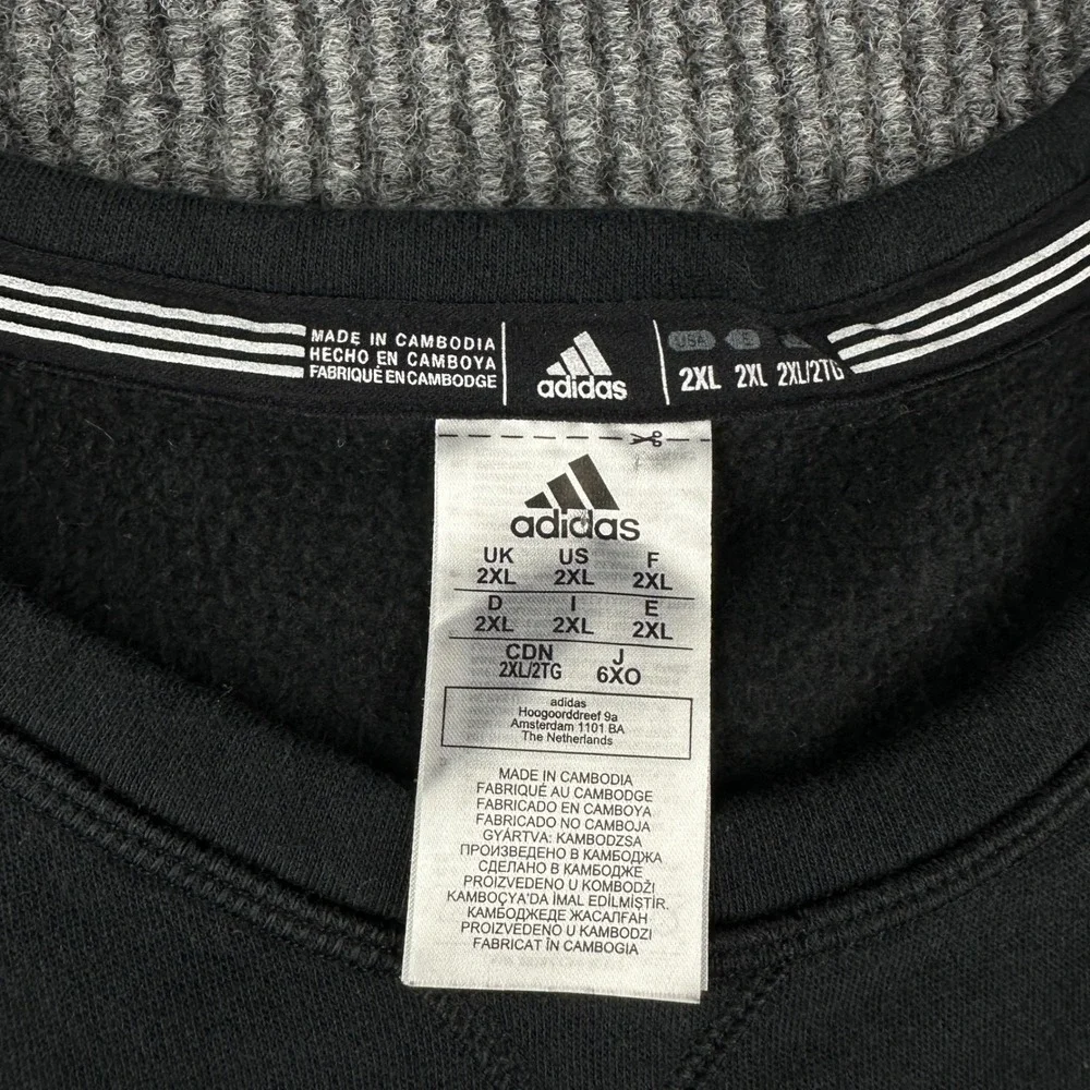 Adidas Mens Jacksonville State University JSU Sweatshirt Black 2XL S97354